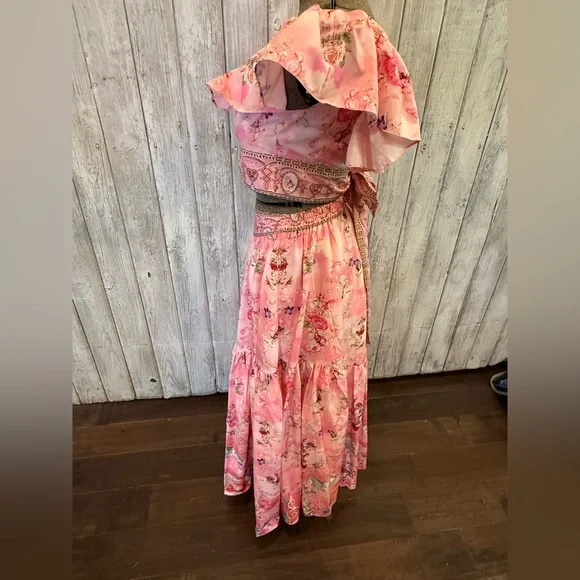 Floral Pink Women's Skirt - Picture 5 of 9